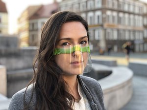 Ochranný štít HESTIA - průhledná rouška na ústa a nos 1452162